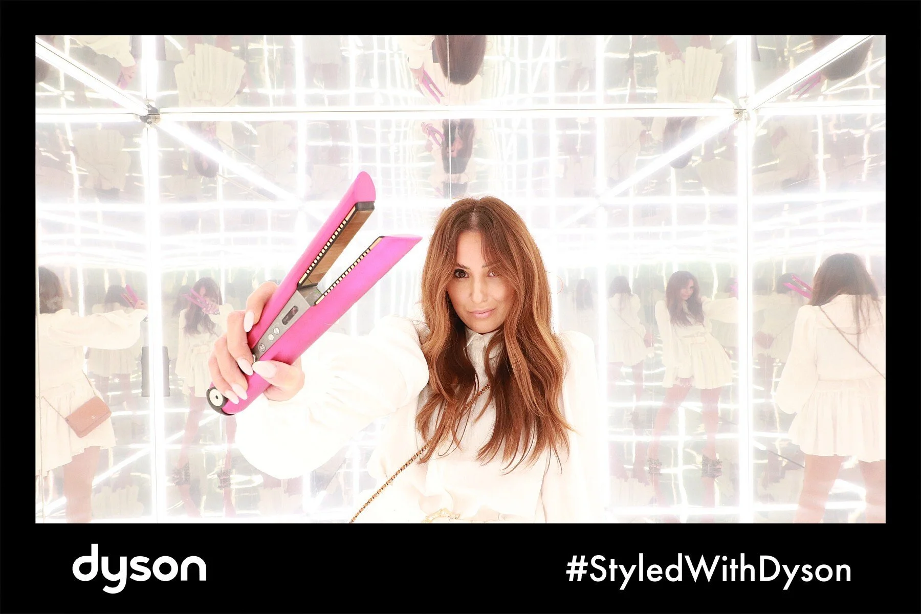 Dyson #StyledWithDyson mirror activation